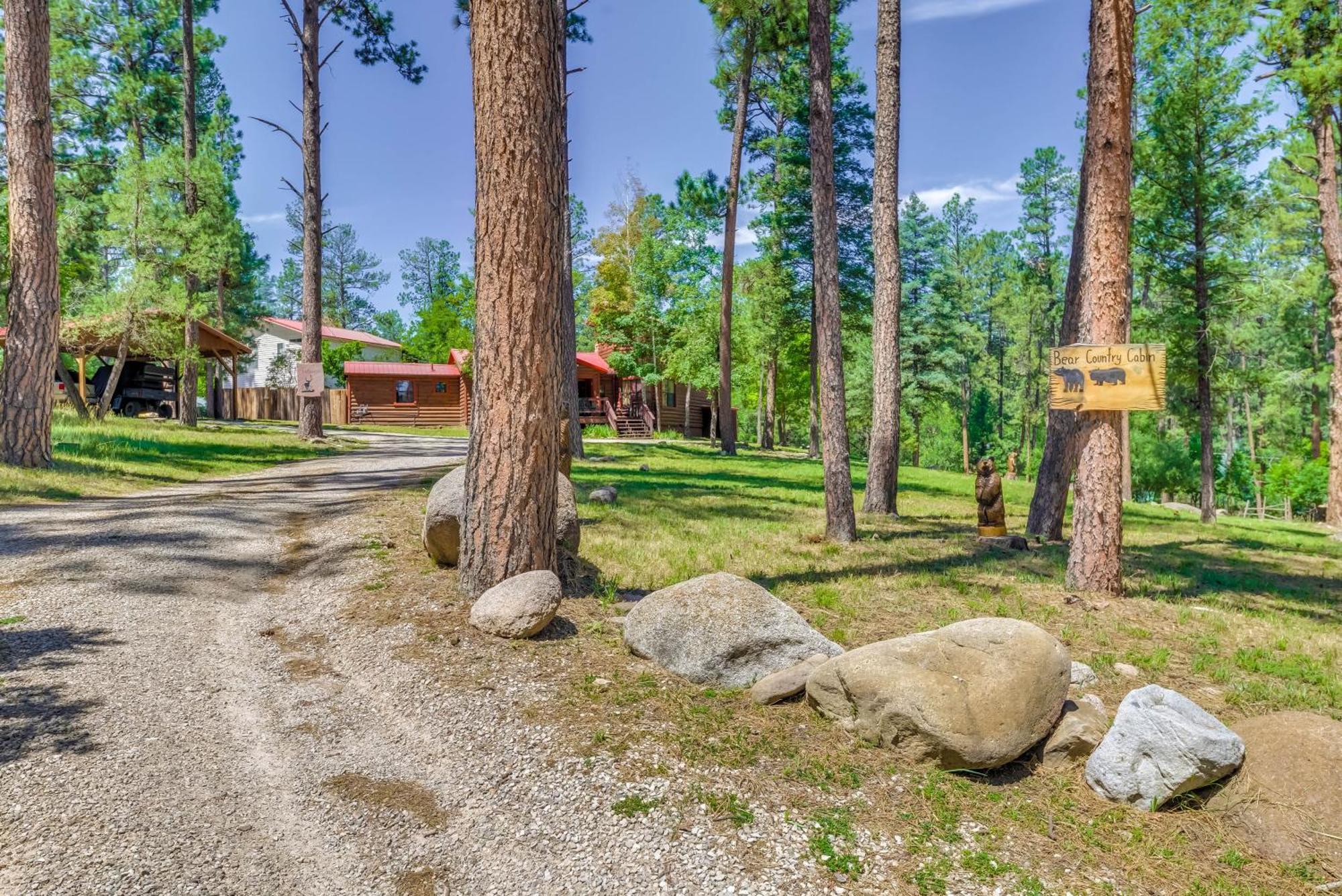 Unique Bear Country Cabin In Ruidoso With Hot Tub! Exterior photo